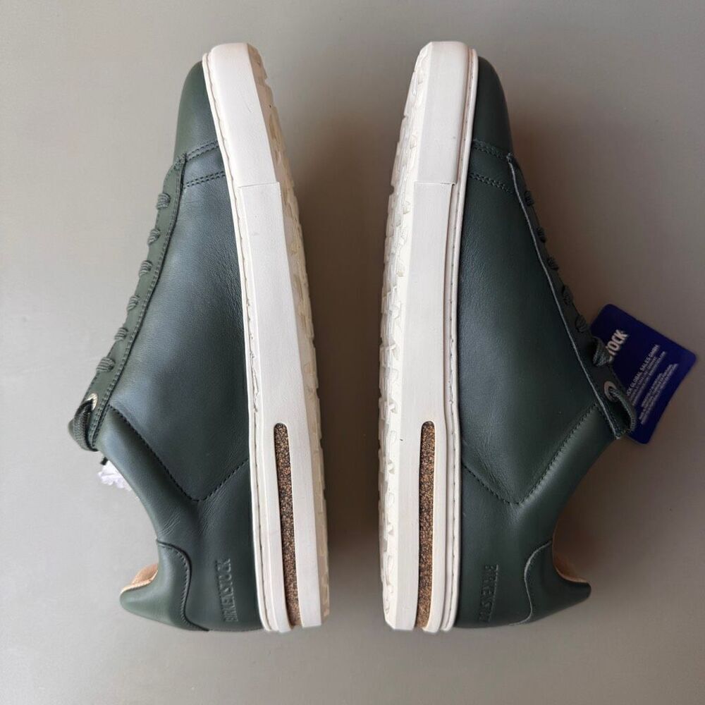 NEW Birkenstock Bend Low Thyme Green Leather Sneakers Womens 41EU or 10US Narrow - Picture 6 of 12